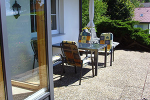 Sonnige Terrasse